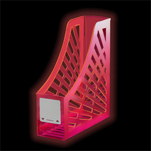 Magazine Stand - Neon Red
